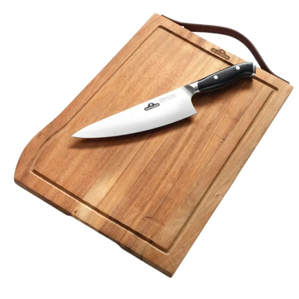 Napoleon Premium Cutting Board w/ Stainless Steel Knife.