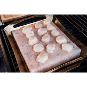 Napoleon 70025 Himalayan Salt Block with Stainless Steel Topper.