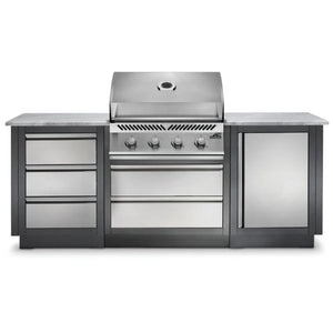 Napoleon Oasis 100 Outdoor Kitchen Island w/ Built-in 500 Series 32 Grill.