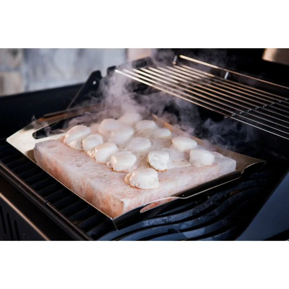 Napoleon 70025 Himalayan Salt Block with Stainless Steel Topper.