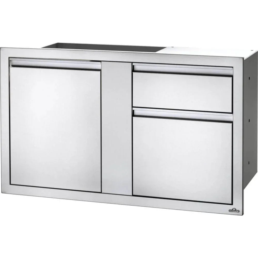 Napoleon BI-4224-1D1W - 42" x 24" Large Door & Waste Bin Drawer Combo.