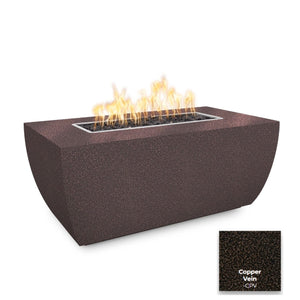 The Outdoor Plus Avalon Linear Metal Fire Pit - 24" Tall.
