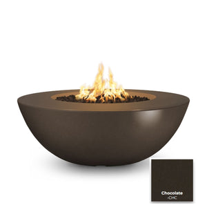 The Outdoor Plus Sedona Wide Ledge Concrete Fire Pit.
