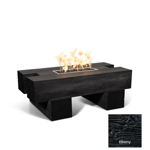 The Outdoor Plus Palo Wood Grain Concrete Fire Pit.