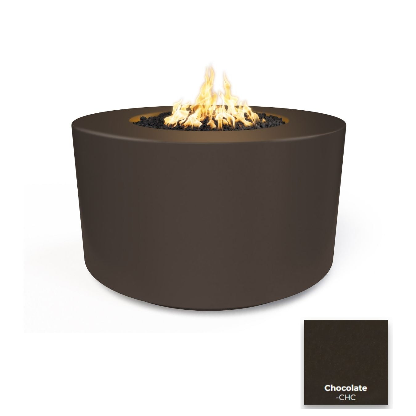 The Outdoor Plus 42" Florence Concrete Fire Pit - 24" Tall.