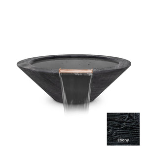 The Outdoor Plus Cazo Wood Grain Concrete Water Bowl.