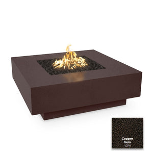 The Outdoor Plus Cabo Square Metal Fire Pit.