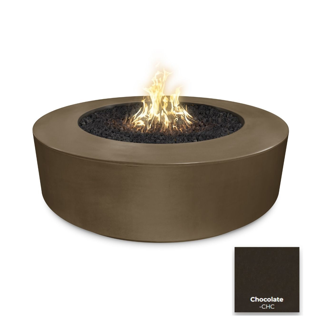 The Outdoor Plus Florence Concrete Fire Pit 72".
