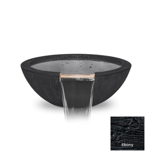 The Outdoor Plus Sedona Wood Grain Concrete Water Bowl.