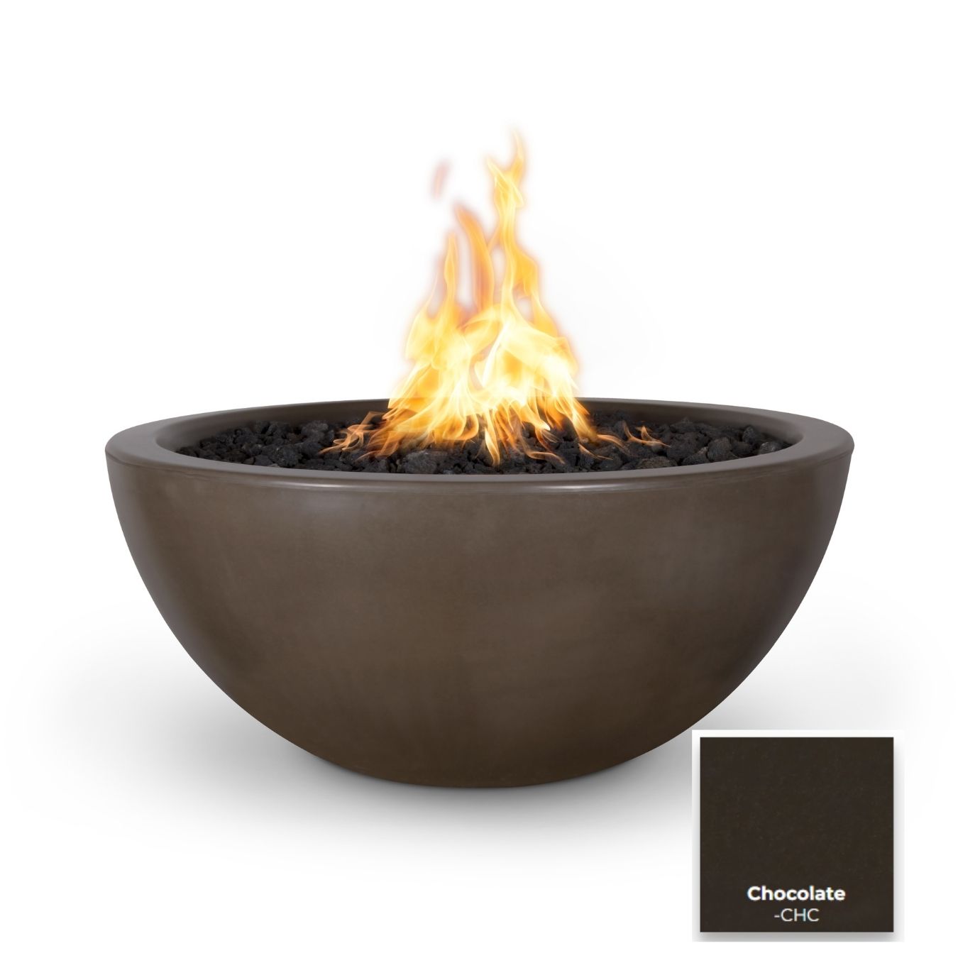 The Outdoor Plus Luna Concrete Fire Pit.