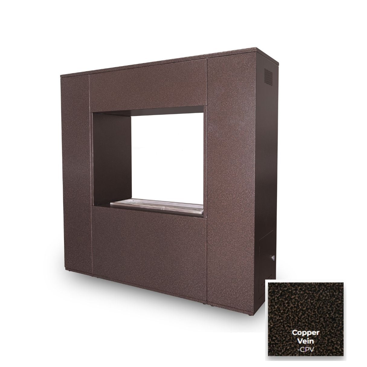 The Outdoor Plus Williams Outdoor Fireplace - Powder Coated Metal.