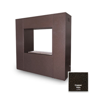 The Outdoor Plus Williams Outdoor Fireplace - Powder Coated Metal.