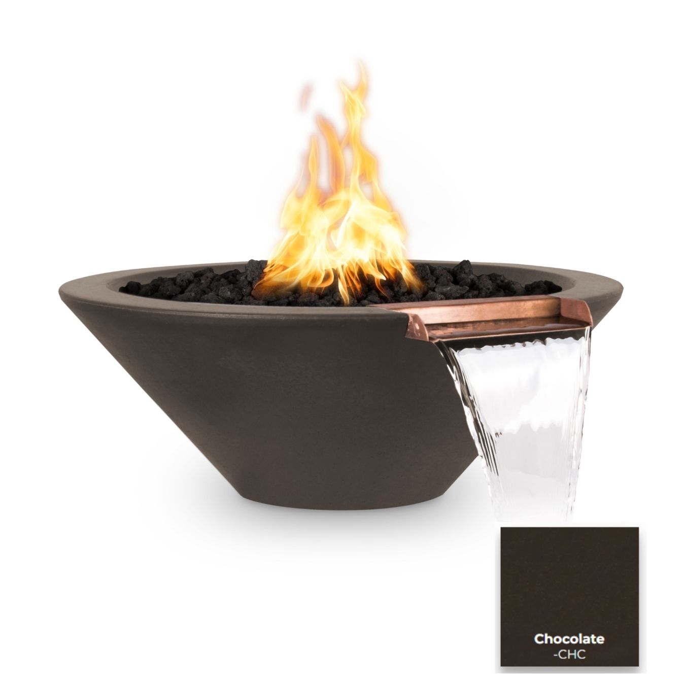 The Outdoor Plus Cazo Concrete Fire & Water Bowl.