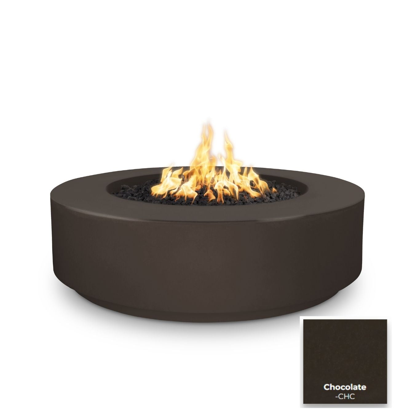 The Outdoor Plus Florence Concrete 42" Fire Pit 12" Tall.