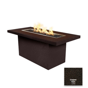 The Outdoor Plus Bella Linear Steel Fire Table.