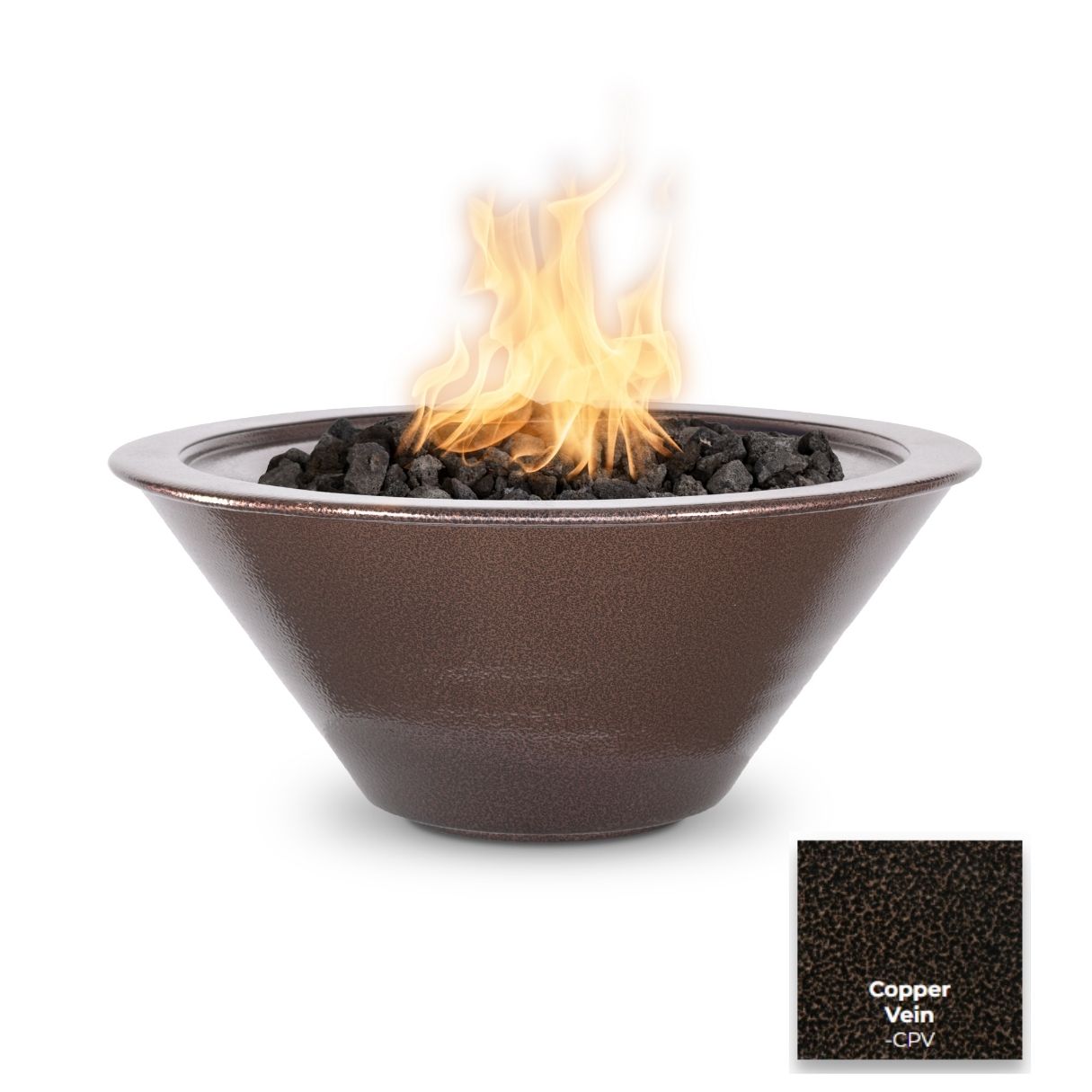 The Outdoor Plus Cazo Powdercoated Steel Fire Bowl.