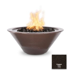 The Outdoor Plus Cazo Powdercoated Steel Fire Bowl.