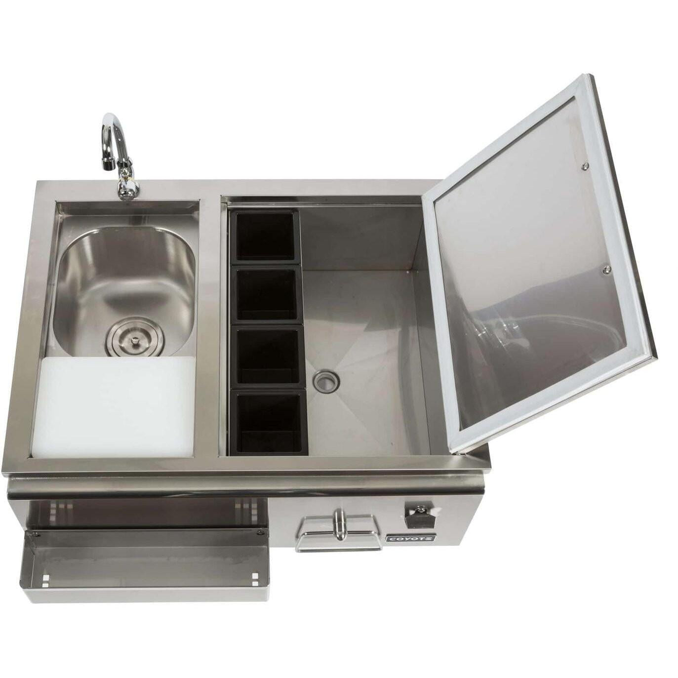 Coyote Refreshment Center w/ Sink, Faucet, DI Cooler - CRC.