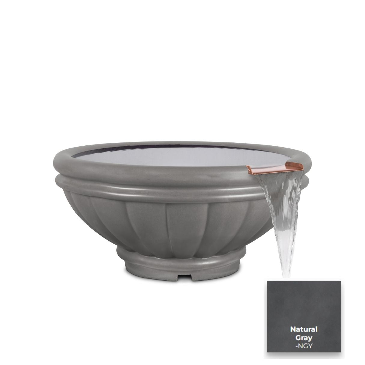 The Outdoor Plus Roma Concrete Water Bowl.