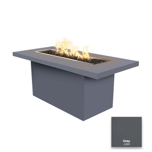 The Outdoor Plus Bella Linear Steel Fire Table.