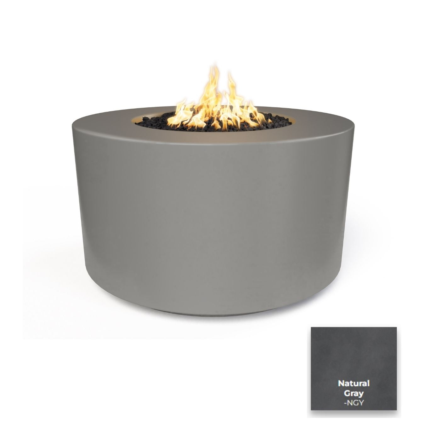 The Outdoor Plus 42" Florence Concrete Fire Pit - 24" Tall.