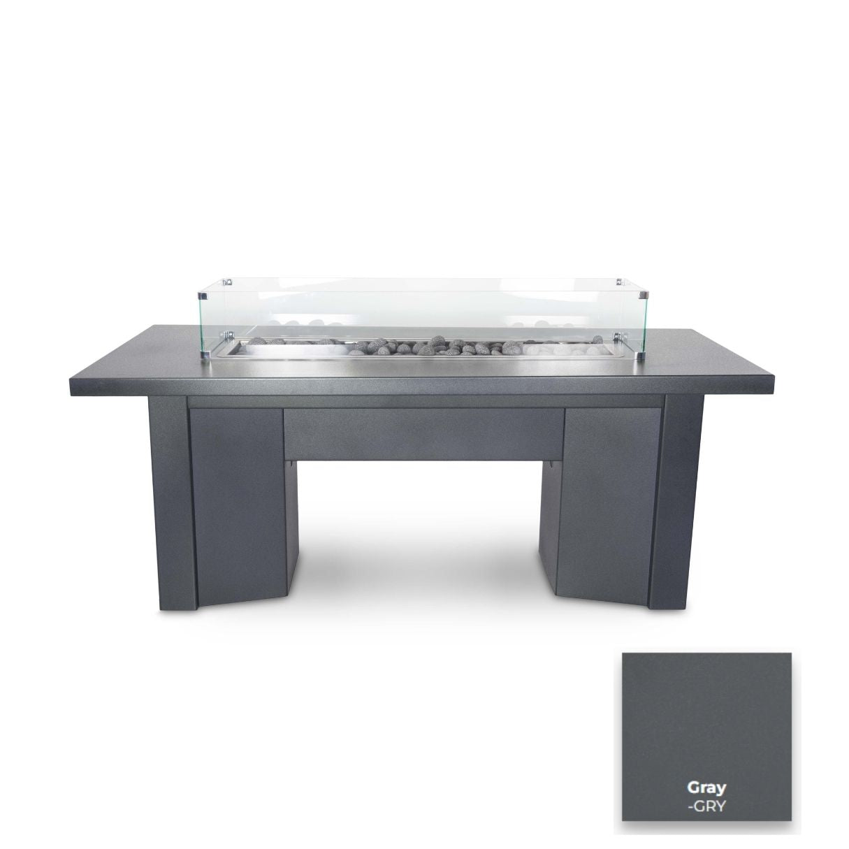 The Outdoor Plus Alameda Powder Coat Steel Fire Table.