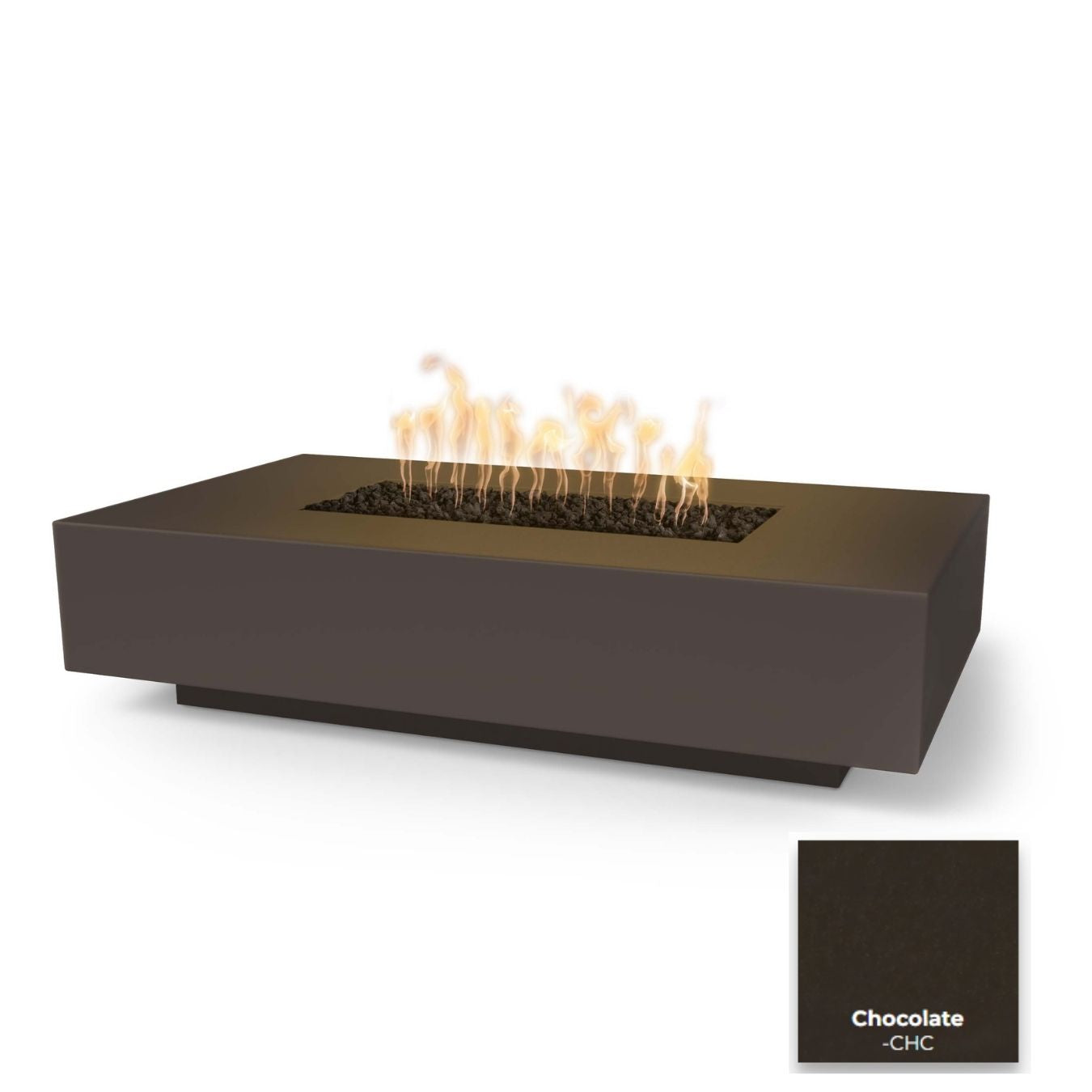 The Outdoor Plus Cabo Linear Concrete Fire Pit.