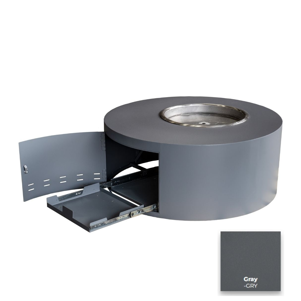 The Outdoor Plus Isla Low Profile Fire Pit.
