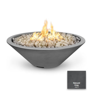 The Outdoor Plus Cazo Concrete Fire Pit - Narrow Ledge.