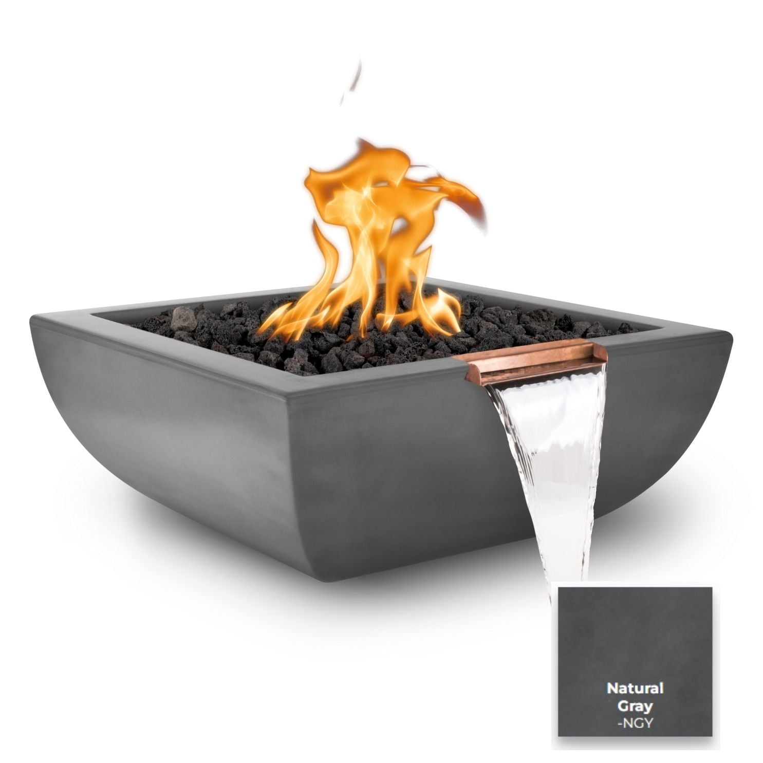 The Outdoor Plus Avalon Concrete Fire & Water Bowl.