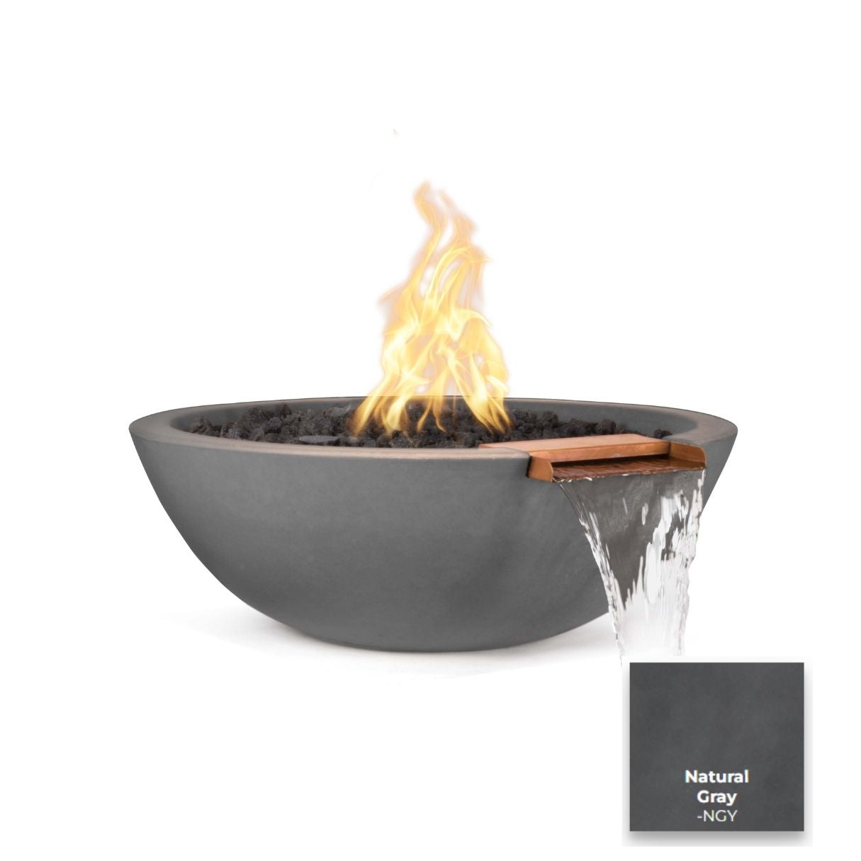 The Outdoor Plus Sedona Concrete Fire & Water Bowl.