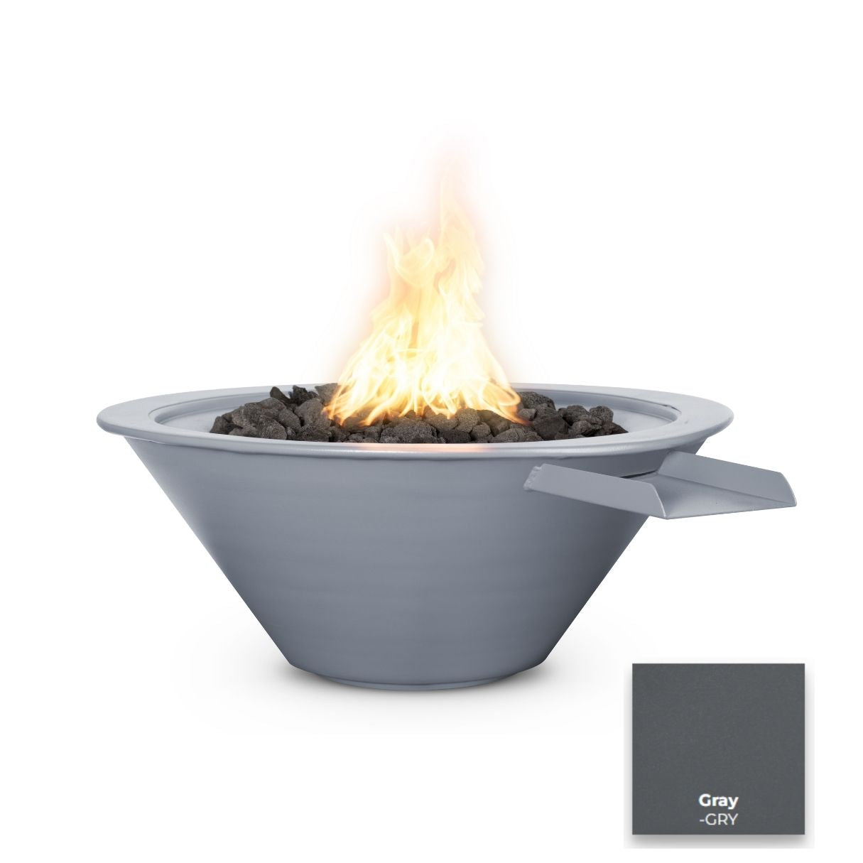The Outdoor Plus Cazo Powdercoated Steel Fire & Water Bowl.