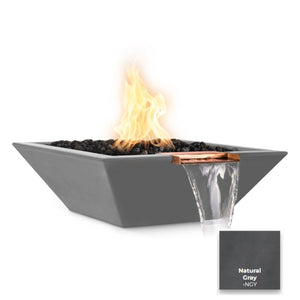 The Outdoor Plus Maya Concrete Fire & Water Bowl.