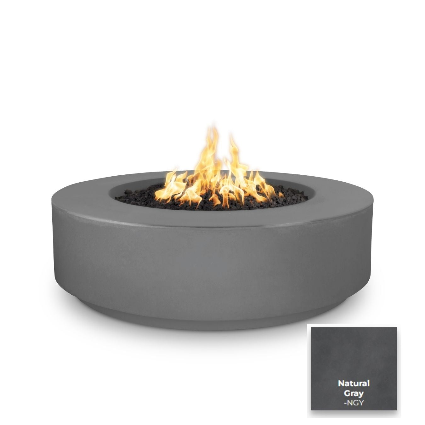 The Outdoor Plus Florence Concrete 42" Fire Pit 12" Tall.