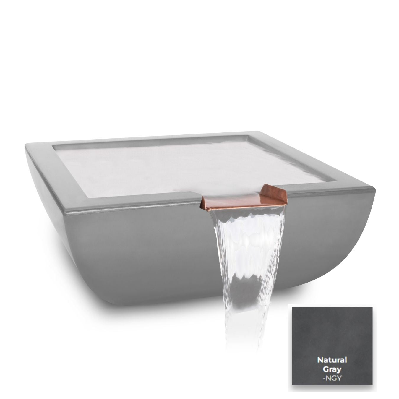 The Outdoor Plus Avalon Concrete Water Bowl.