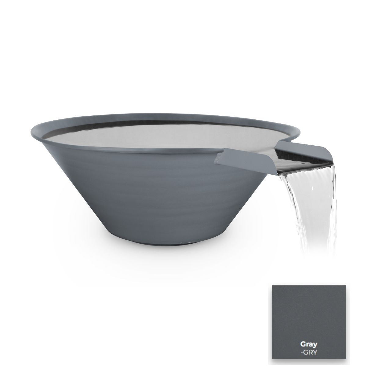 The Outdoor Plus Cazo Powdercoated Steel Water Bowl.