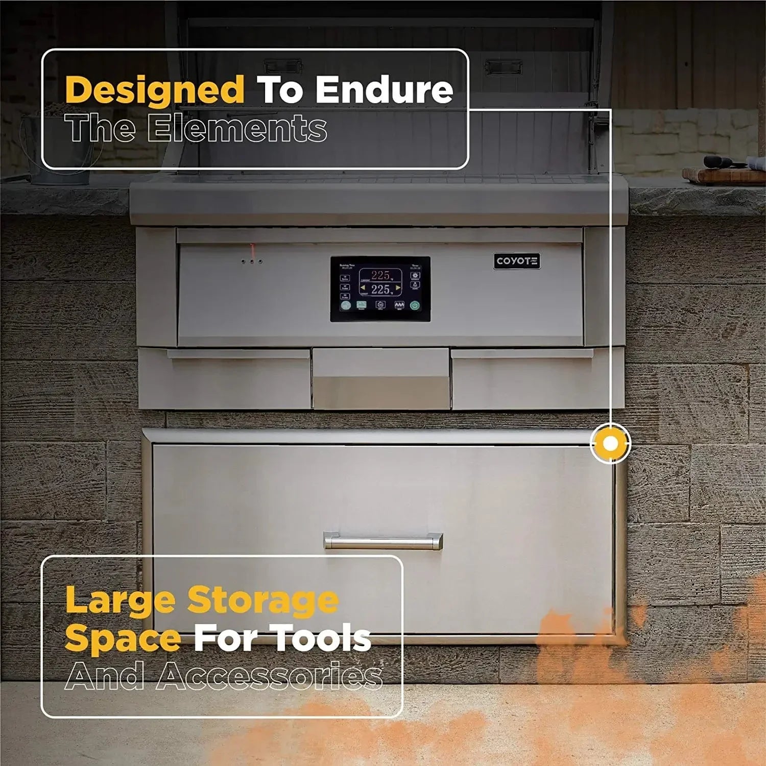 Coyote 28" Single Sealed Storage Drawer - CSSD28.