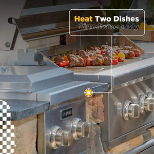 Coyote Built-In Double Side Burner - C1DB LP/NG.
