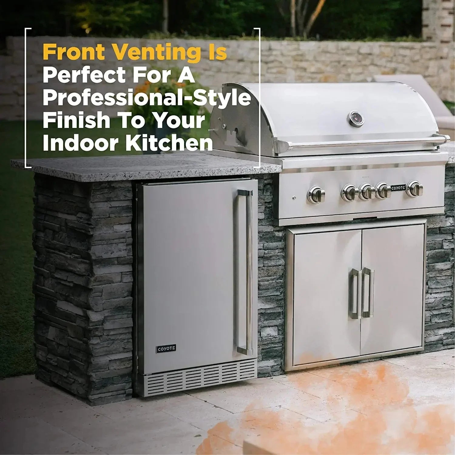 Coyote CBIR Outdoor Rated Refrigerator 22".