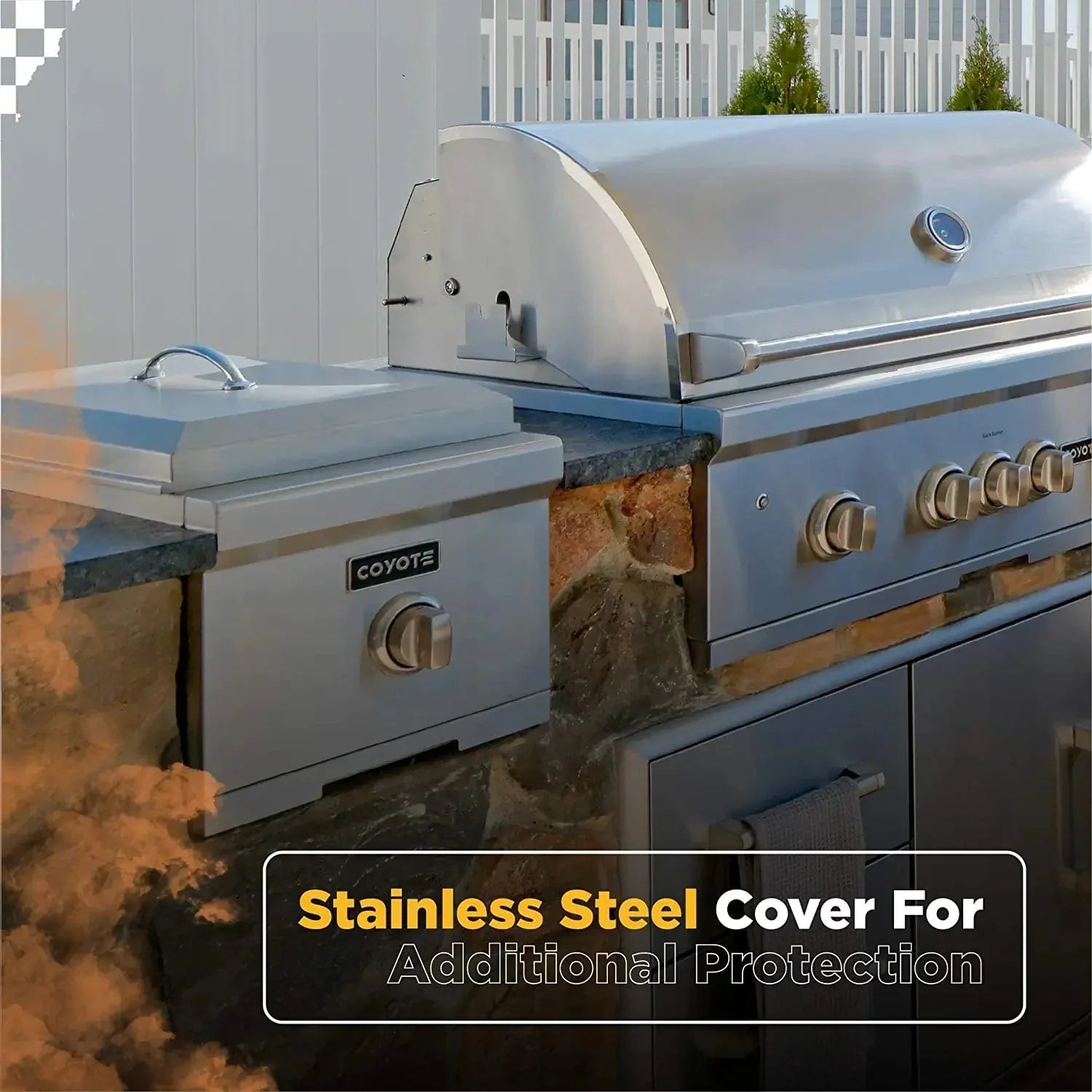 Coyote Single Side Burner - C1SB LP/NG.