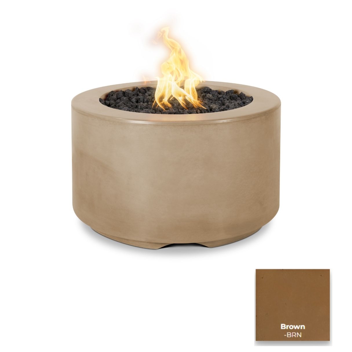 The Outdoor Plus 32" Florence Concrete Fire Pit.