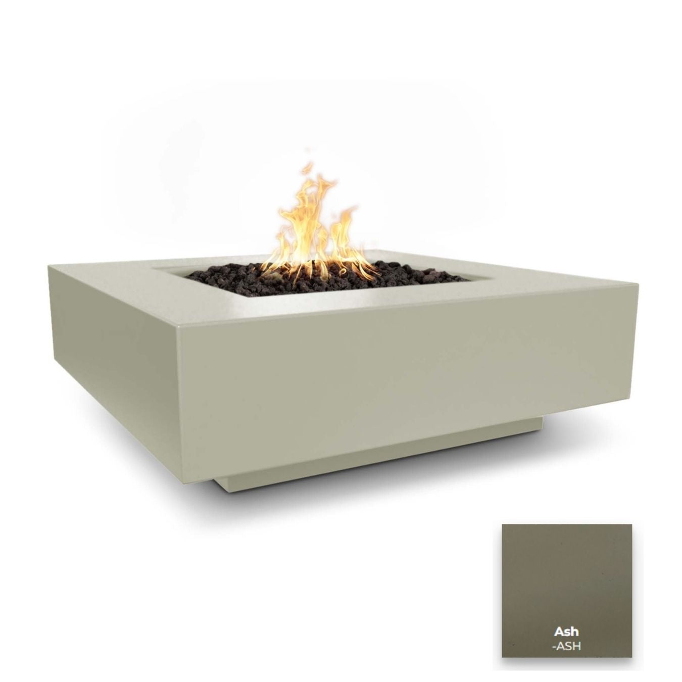 The Outdoor Plus Cabo Square Concrete Fire Pit.