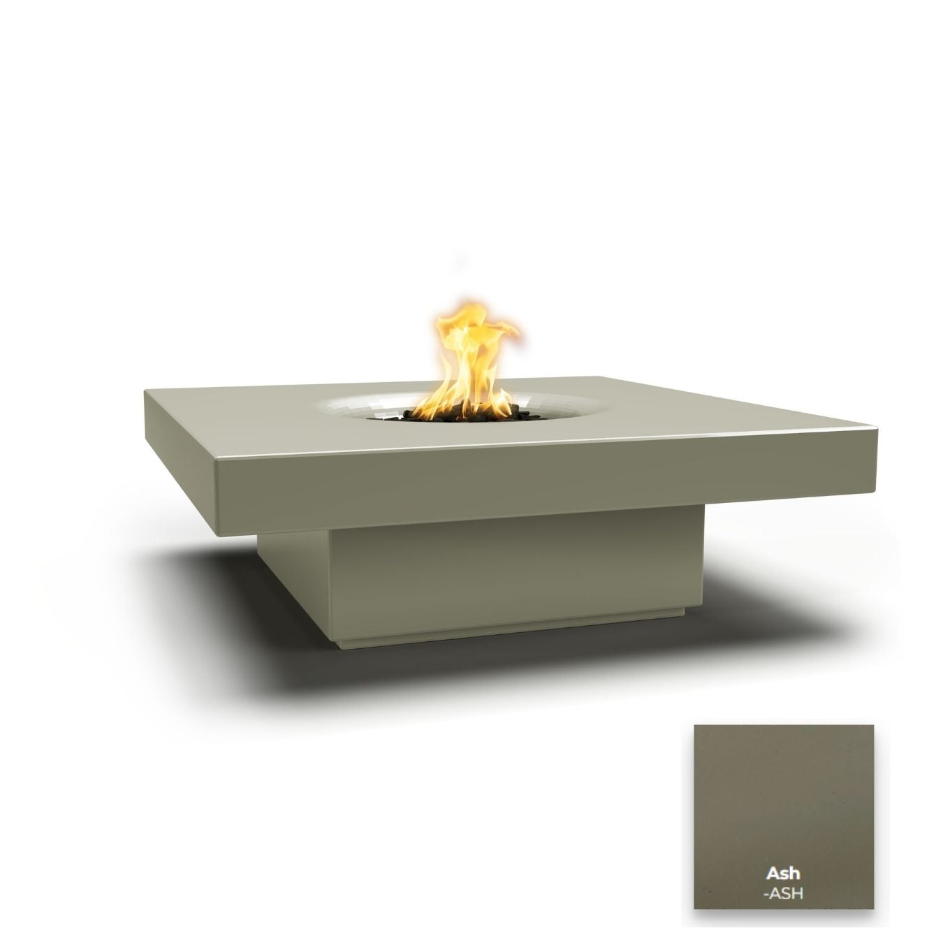The Outdoor Plus Balboa Concrete Fire Table - 15" Tall.