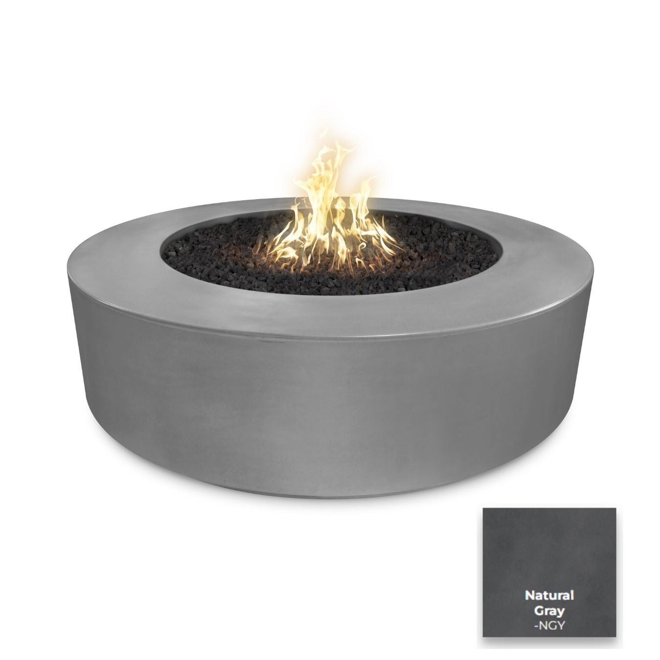 The Outdoor Plus Florence Concrete Fire Pit 72".