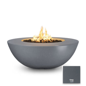 The Outdoor Plus Sedona Wide Ledge Concrete Fire Pit.