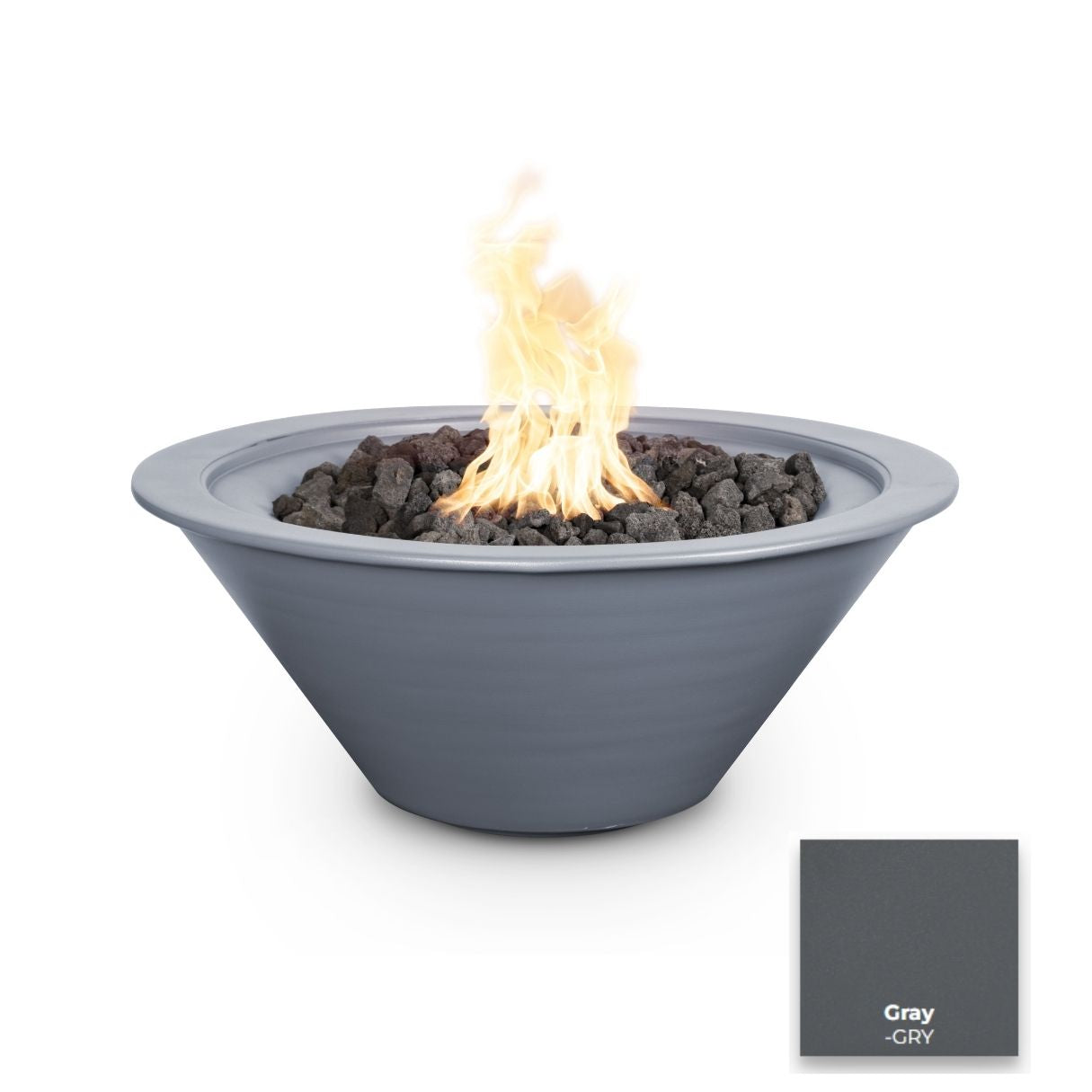 The Outdoor Plus Cazo Powdercoated Steel Fire Bowl.