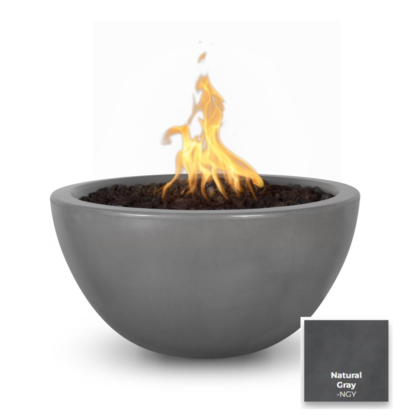 The Outdoor Plus Luna Concrete Fire Bowl.