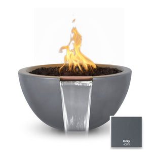 The Outdoor Plus Luna Concrete Fire & Water Bowl.