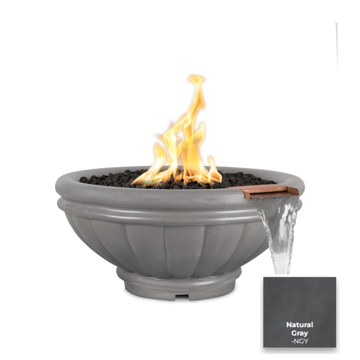 The Outdoor Plus Roma Concrete Fire & Water Bowl.