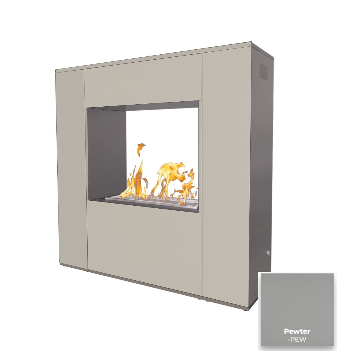 The Outdoor Plus Williams Outdoor Fireplace - Powder Coated Metal.